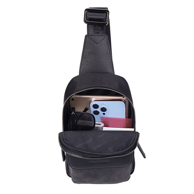 Molly Chest Bag In Grey