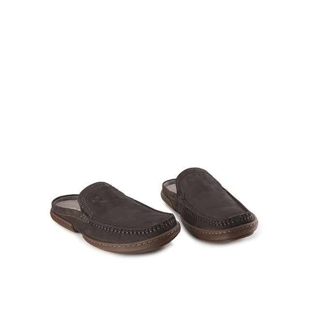 Slide Dymond Mules In Dark Grey