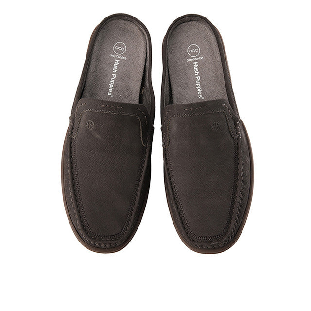 Slide Dymond Mules In Dark Grey