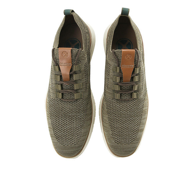 Lace Up Advance Knit Laceup In Dark Olive Knit