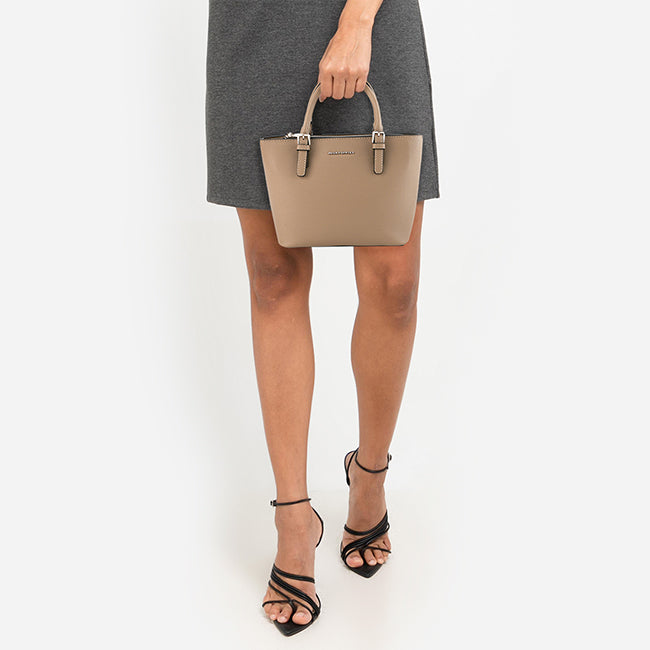 Hush Puppies Tas Wanita Pandora Top Handle M In Taupe