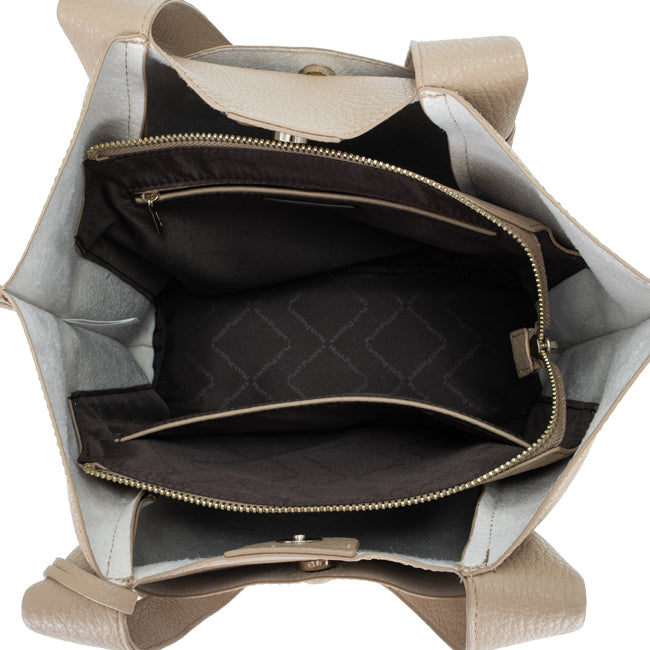 Pebby Tote M In Taupe