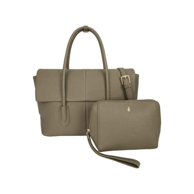 Hailey Satchel (M) In Taupe