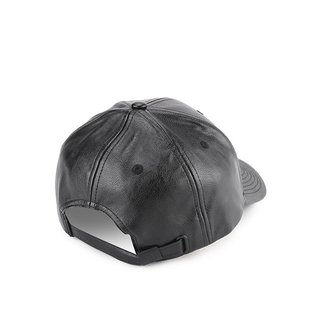 Cap Leath In Black