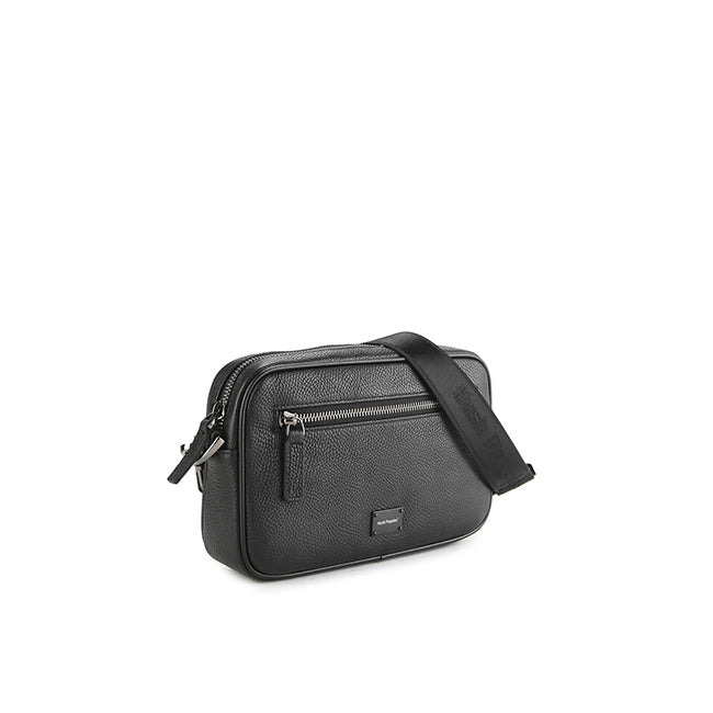Fugol Clutch/Messenger Bag In Black