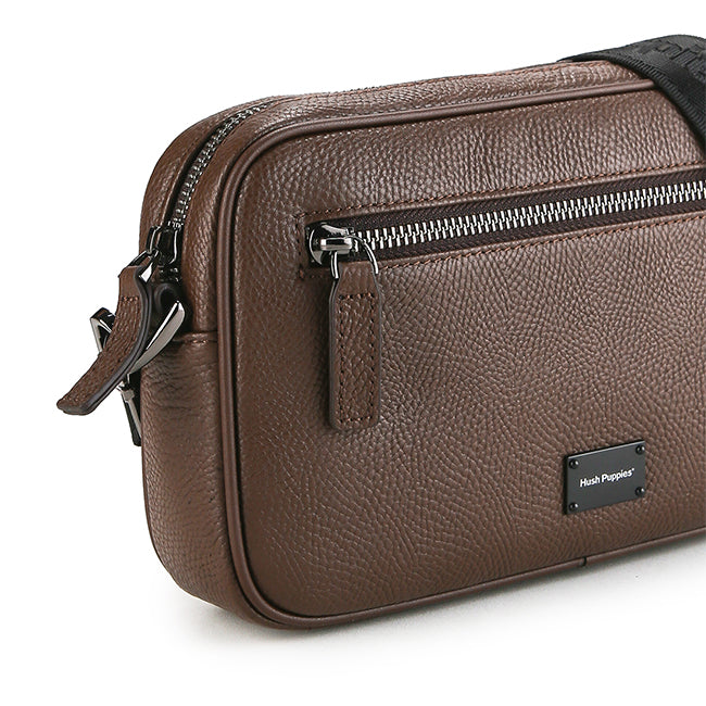 Fugol Clutch/Messenger Bag In Dark Brown