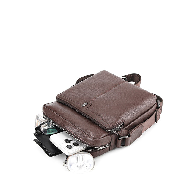 Lewis Sling Bag In Dark Brown