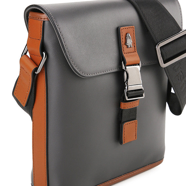 Pretzel Sling Bag In Grey