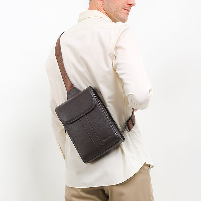 Tad Chest Bag In Dark Brown