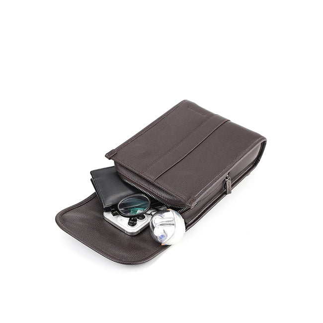 Tad Chest Bag In Dark Brown