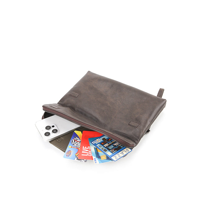 Wesley Clutch In Dark Brown