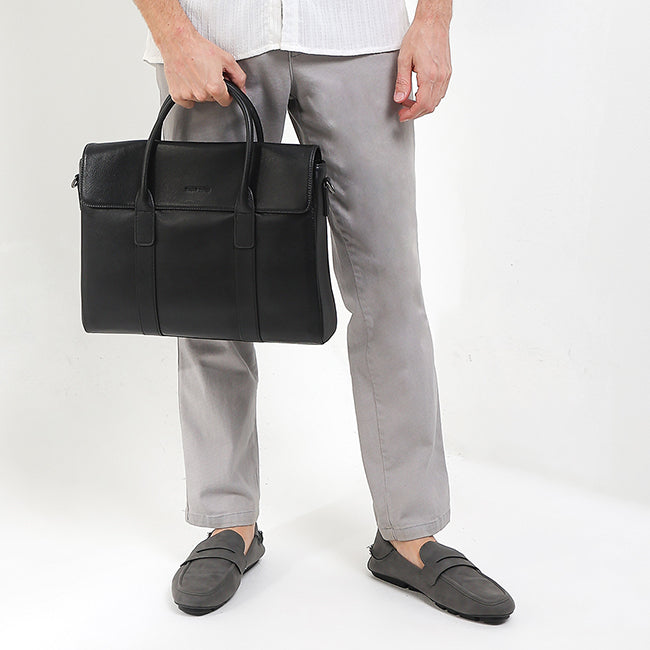 Walley Document Bag In Black