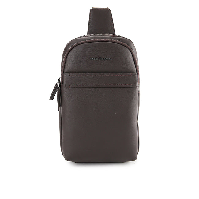 Woody Chest Bag In Dark Brown