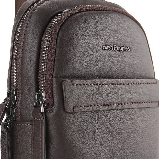 Woody Chest Bag In Dark Brown