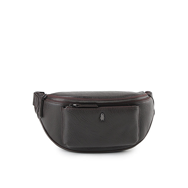 Adam Waist Bag In Dark Brown