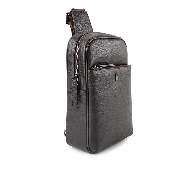 Adam Chest Bag In Dark Brown