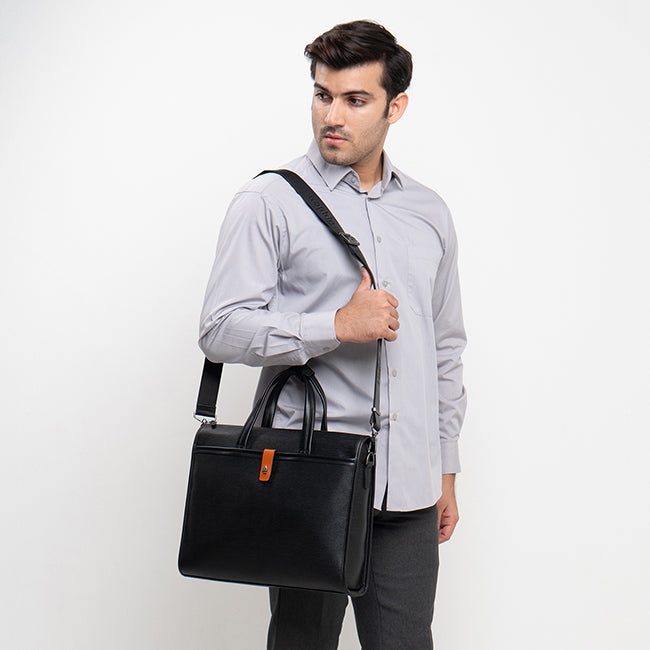 Anthony Document Bag In Black