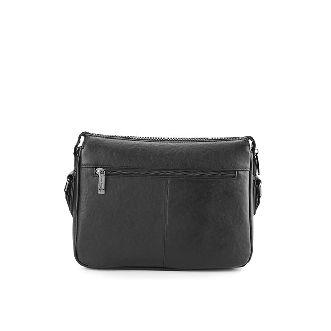 Sparkle Messenger Bag In Black
