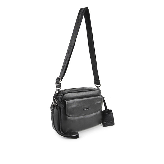William Smith Clutch / Messenger Bag In Black
