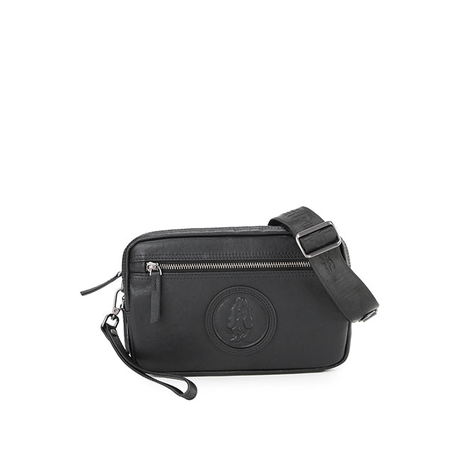 Hp Vii Clutch / Messenger Bag In Black