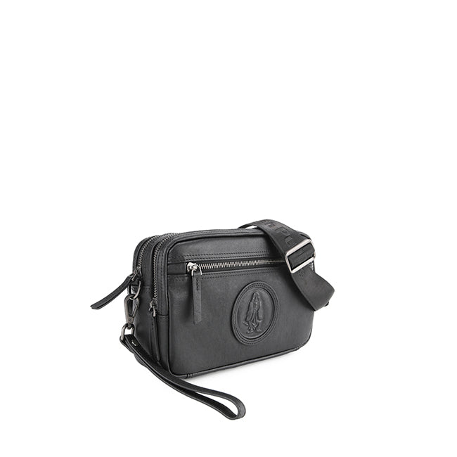 Hp Vii Clutch / Messenger Bag In Black