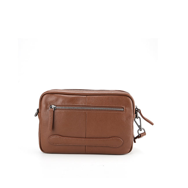 Hp Vii Clutch / Messenger Bag In Brown