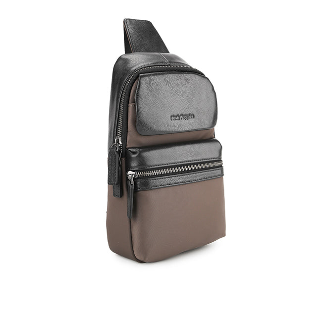 Titan Chest Bag In Dark Brown