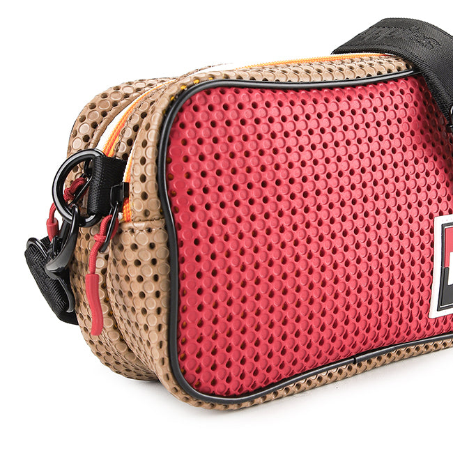 Watson Messenger Bag In Red/Navy