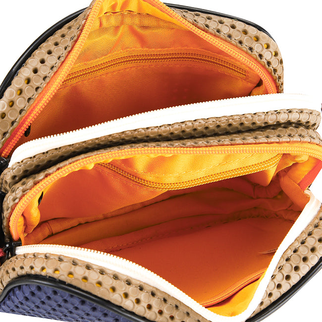 Watson Messenger Bag In Red/Navy