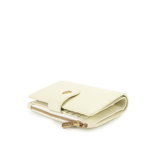 Short Wallet Becca Bi Fold Wlt In Cream