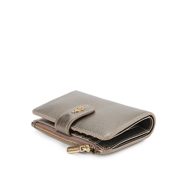 Short Wallet Becca Bi Fold Wlt In Gold