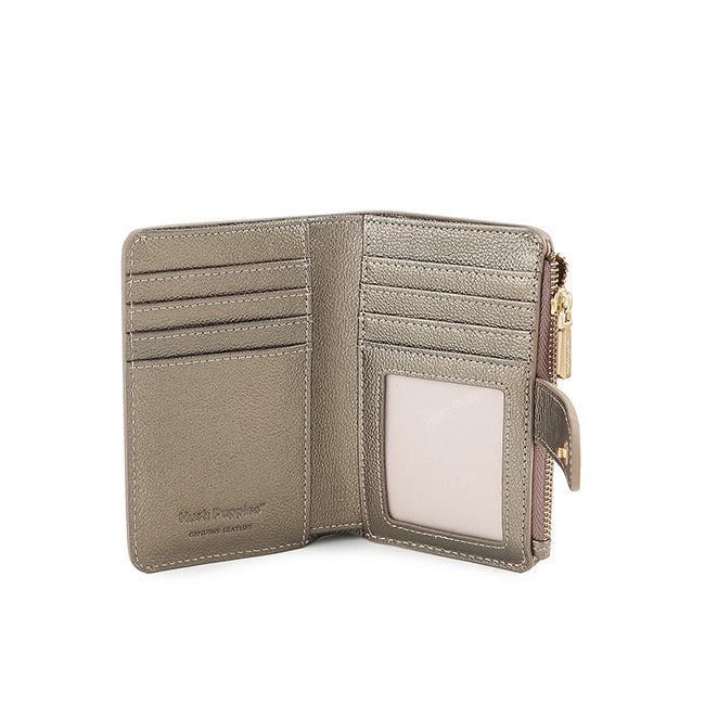 Short Wallet Becca Bi Fold Wlt In Gold