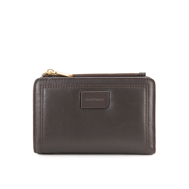 Britney Bi Fold Wlt In Dark Brown