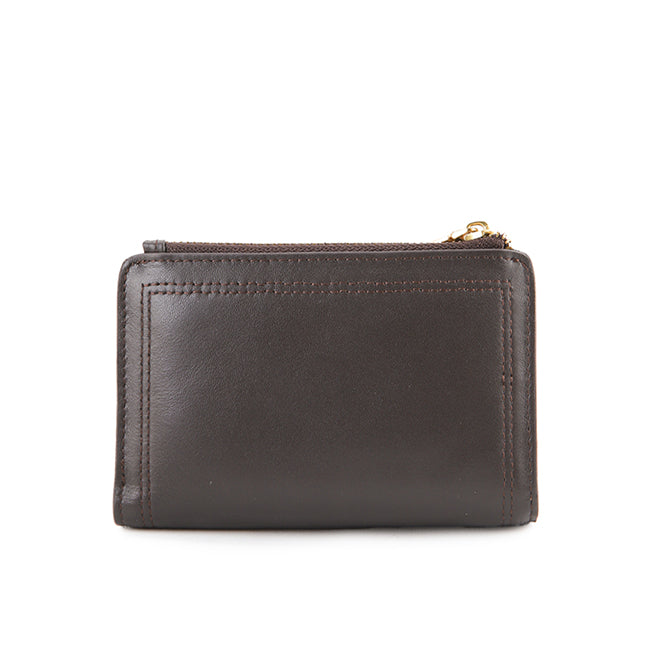 Britney Bi Fold Wlt In Dark Brown