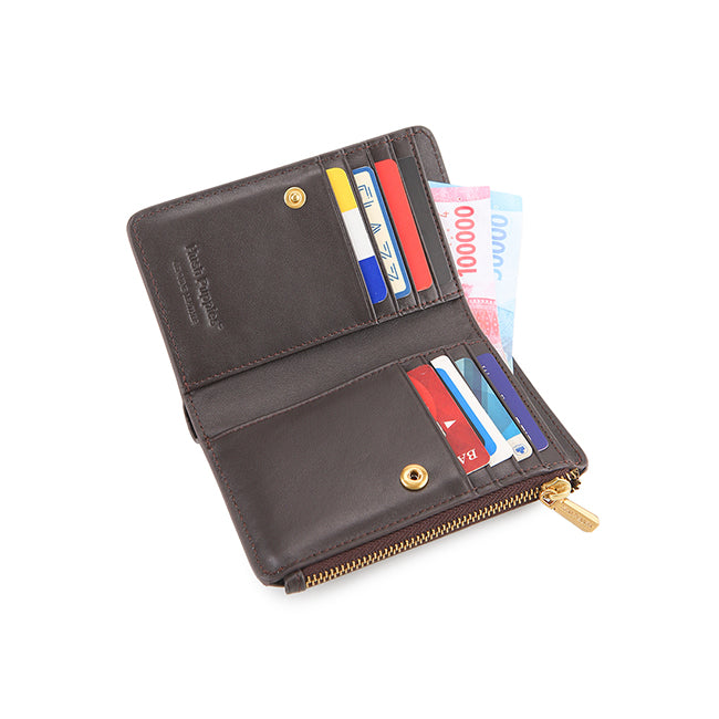 Britney Bi Fold Wlt In Dark Brown