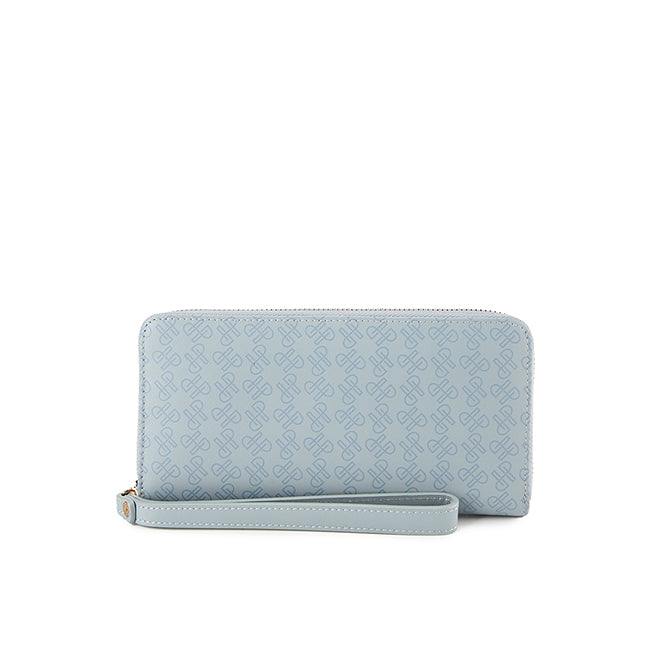 Bonnie Long Zip Wlt In Light Blue