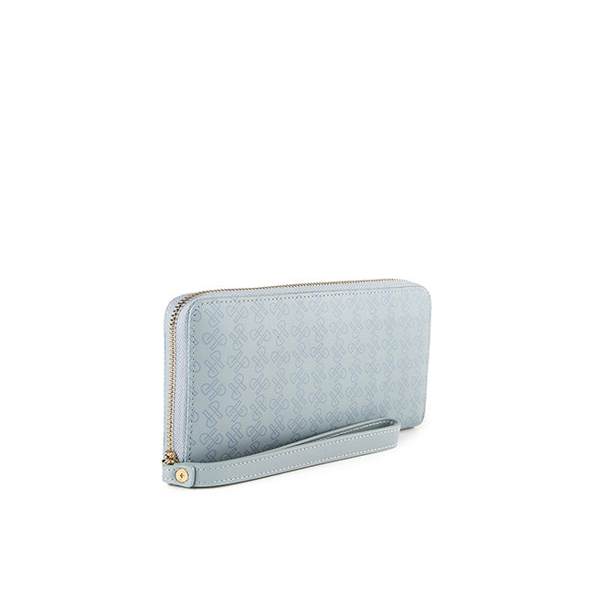 Bonnie Long Zip Wlt In Light Blue