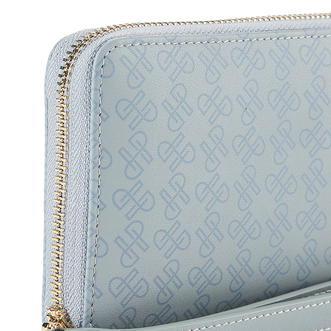 Bonnie Long Zip Wlt In Light Blue