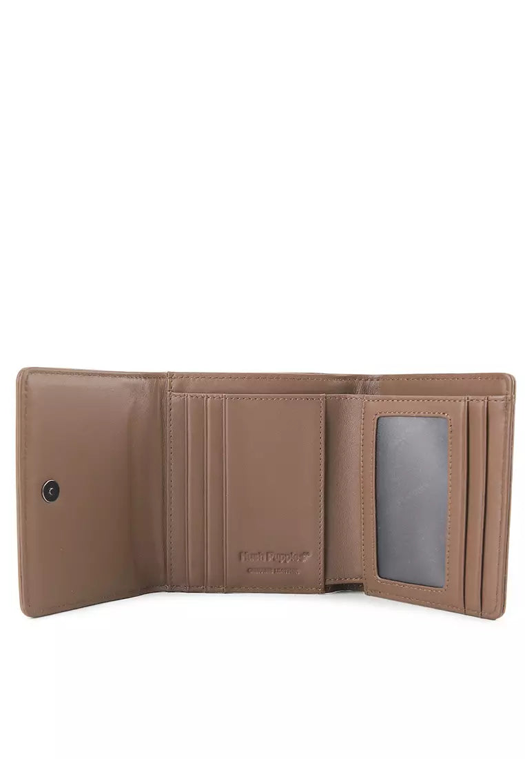 Art Deco Ii Tri Fold Wlt In Brown