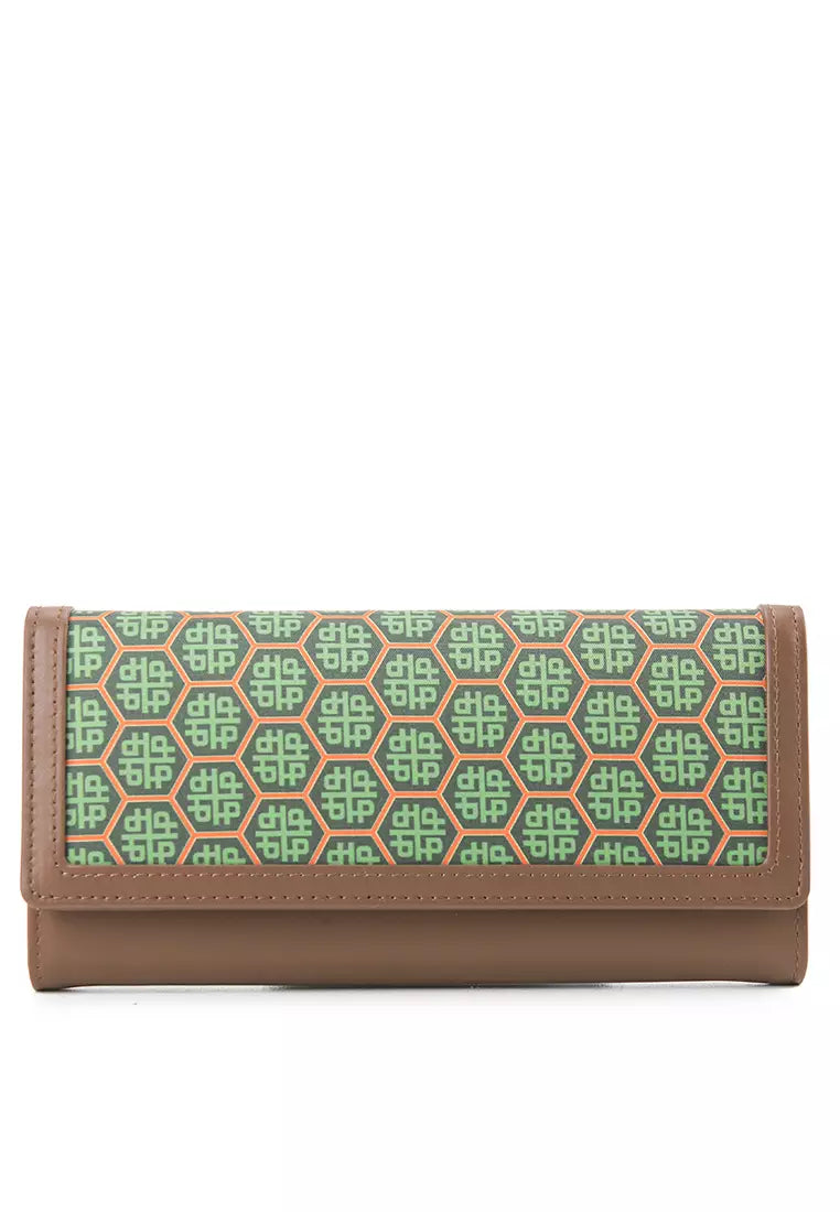 Art Deco Ii Long Wlt In Brown