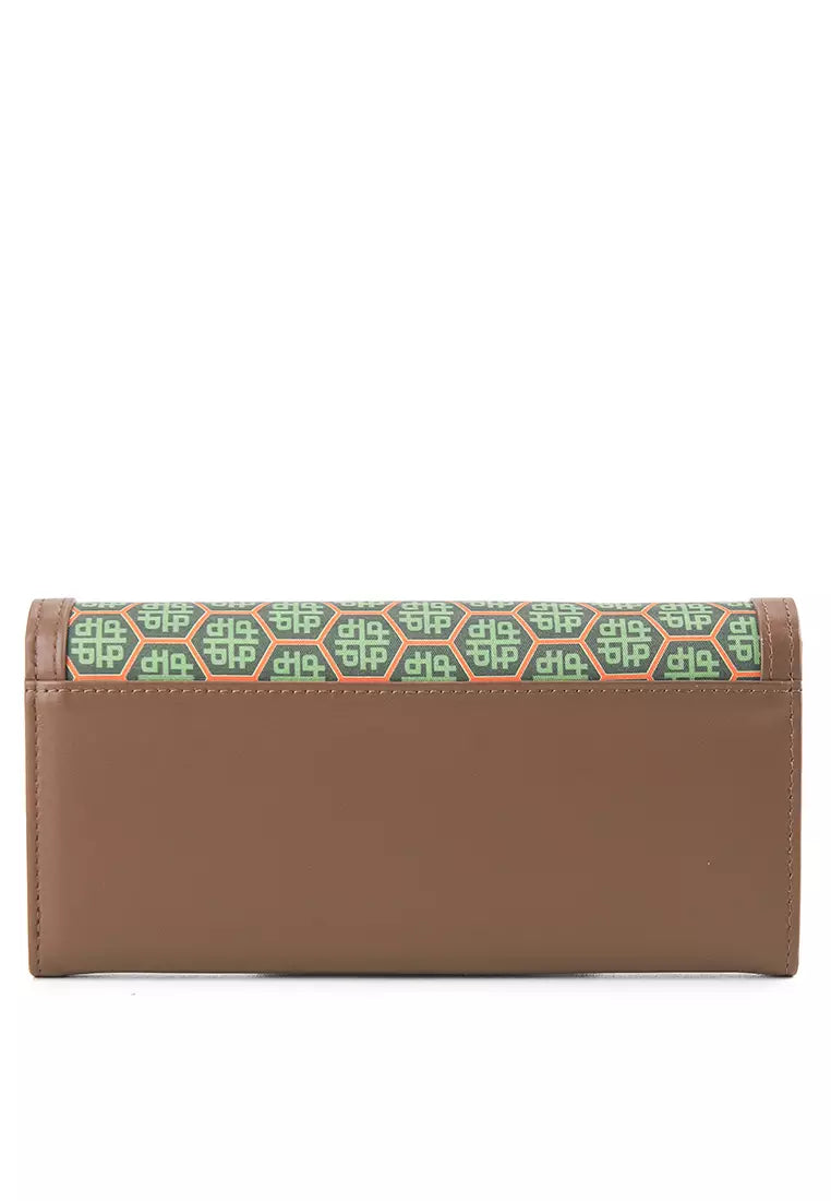 Art Deco Ii Long Wlt In Brown