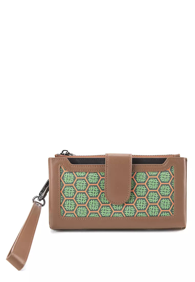Art Deco Ii Pouch In Brown