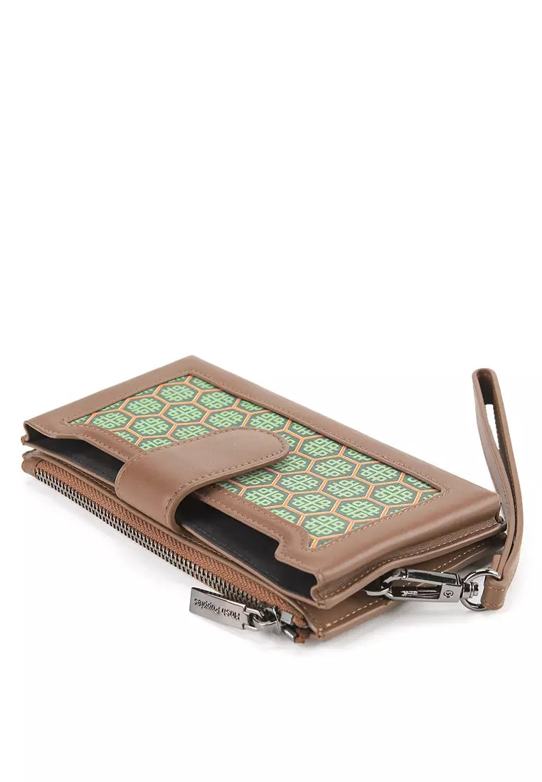 Art Deco Ii Pouch In Brown