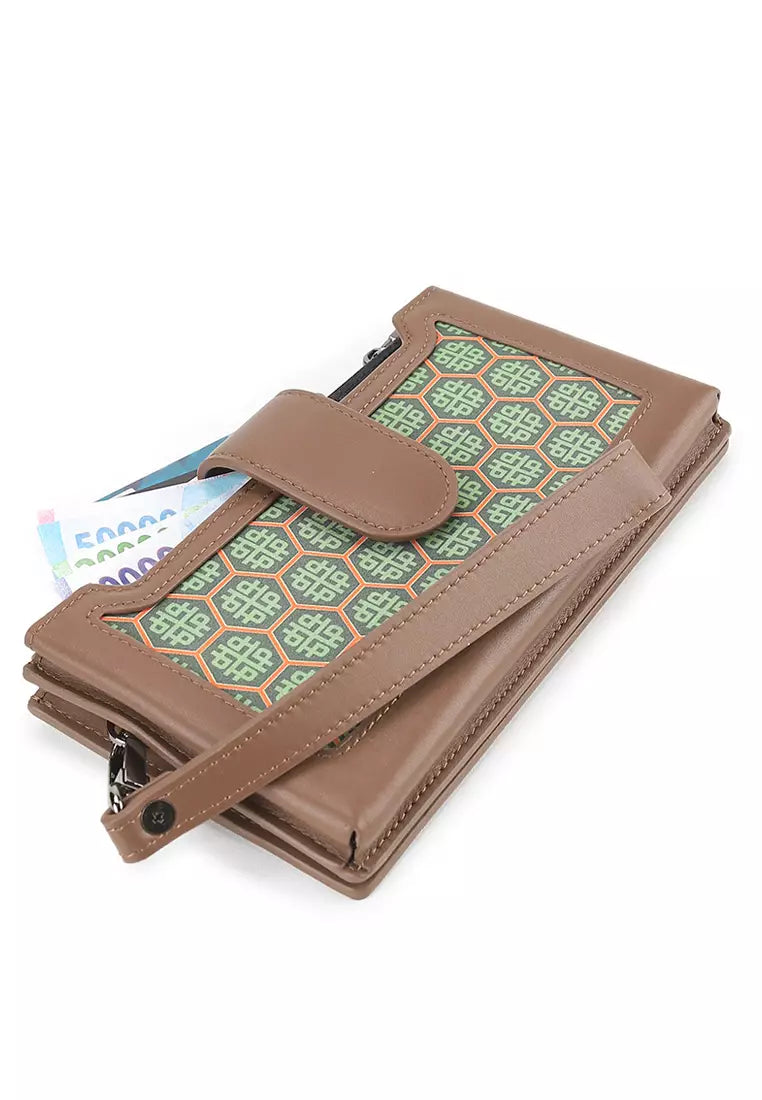 Art Deco Ii Pouch In Brown