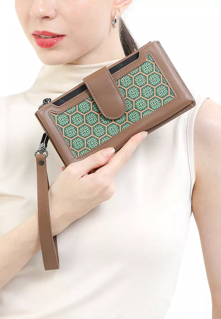 Art Deco Ii Pouch In Brown