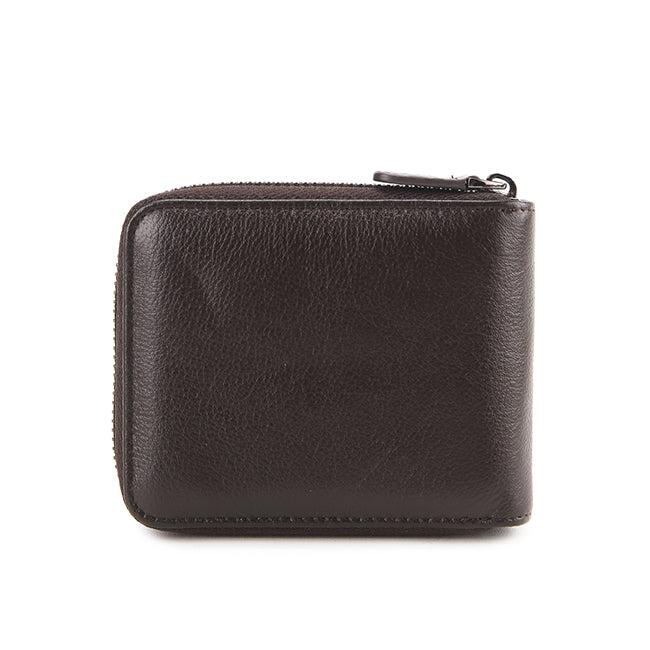 Wallet Nazer Zip Wlt In Dark Brown