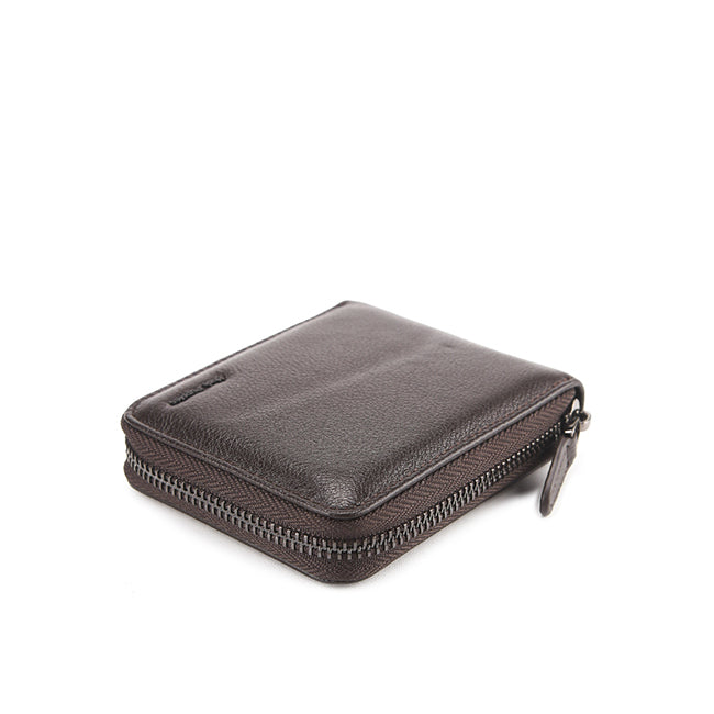 Wallet Nazer Zip Wlt In Dark Brown