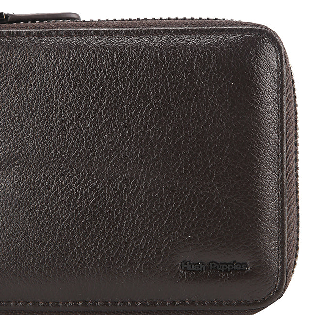 Wallet Nazer Zip Wlt In Dark Brown