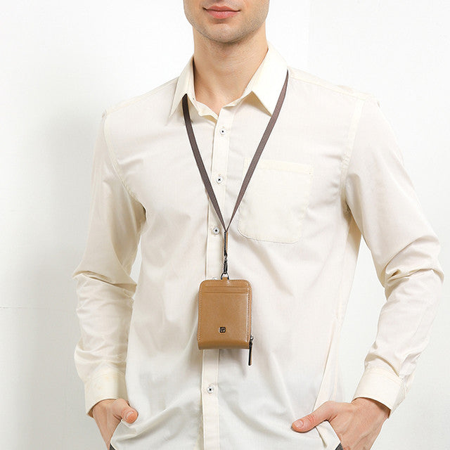 Card Holder Robbins Card H V Name Tag H In Brown