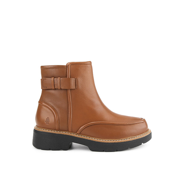 Boots Jodie Bootie In Cognac Leather